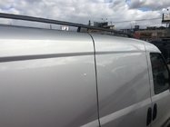 Fiat Doblo II 2010-2022 гг. Черные рейлинги Maxi, Металлические опоры фото 6