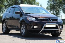 Mazda CX-9 2007-2016 гг. Передняя защита WT003 (нержавейка) фото 3