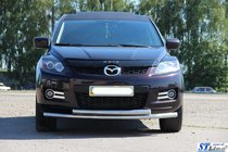 Mazda CX-9 2007-2016 гг. Передняя защита ST014 (нержавейка) фото 2