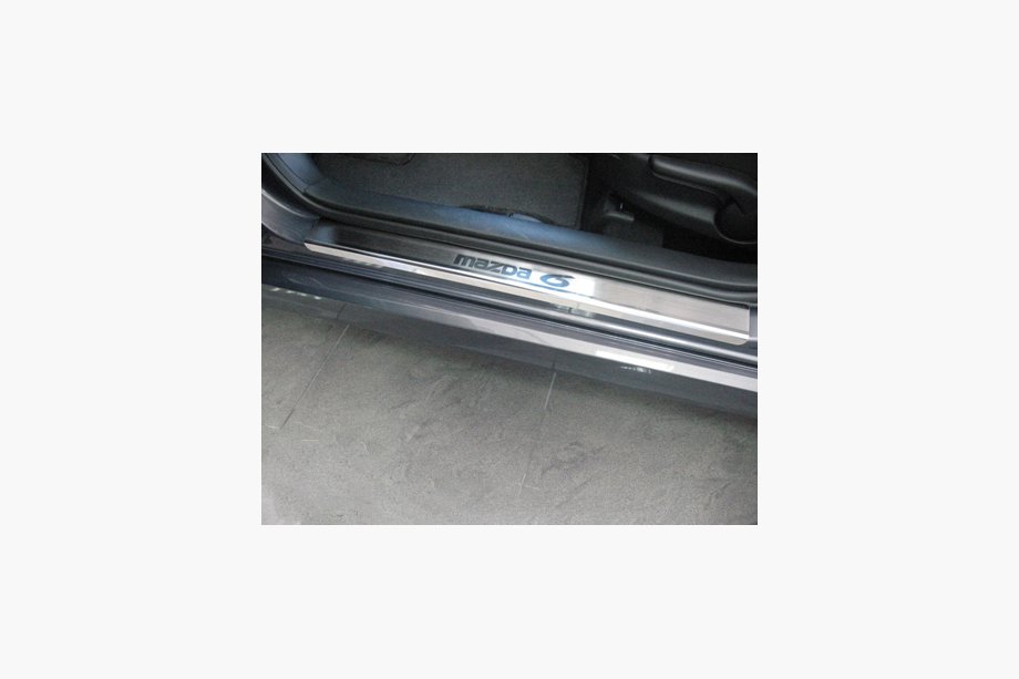 Mazda 6 2008-2012 гг. Накладки на Пороги Nataniko (4 шт., Нержавейка) Image