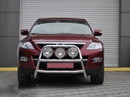 Mazda CX-9 2007-2016 гг. Передняя защита WT018 (нержавейка) фото 1