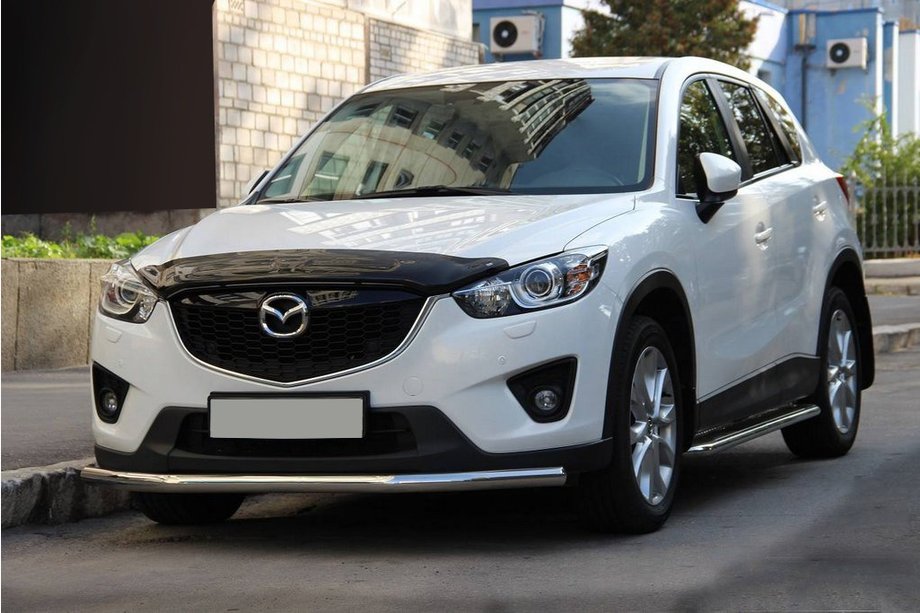 Mazda CX-3 2015- гг. Передняя защита ST008 (нержавейка) Image