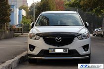 Mazda CX-3 2015- гг. Передняя защита ST008 (нержавейка) фото 3