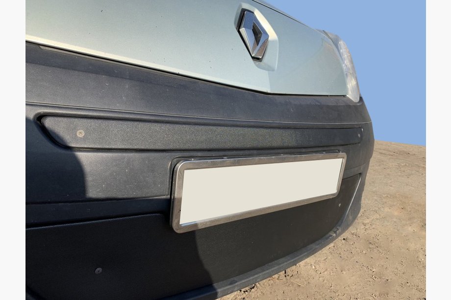 Renault Kangoo 2008–2020 гг. Зимняя накладка на решетку радиатора (2008-2013) Глянцевая Image