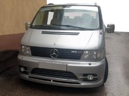 Mercedes Vito W638 1996-2003 гг. Накладка на передний бампер Ozel V1 (грунт под покраску) фото 2
