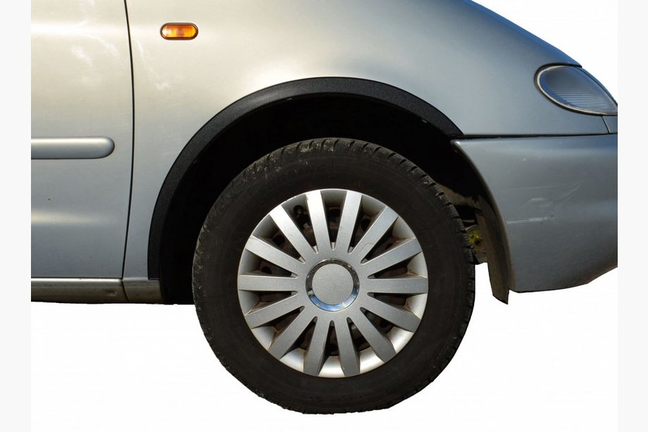 Jaguar X-Type 2001-2009 гг. Накладки на арки (4 шт, черные) Image