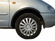 Jaguar X-Type 2001-2009 гг. Накладки на арки (4 шт, черные) фото 1