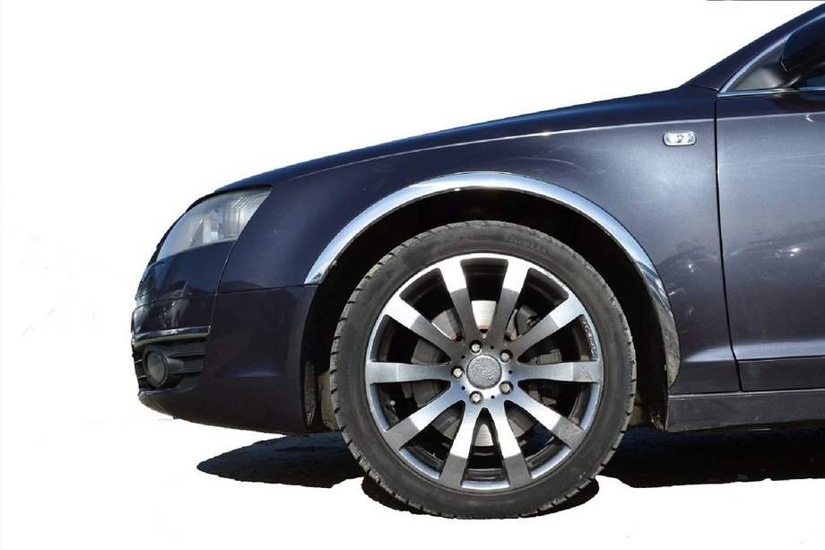 Audi A6 C6 2004-2011 гг. Накладки на арки (4 шт, нержавейка) Image