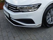 Volkswagen Passat B8 2015-2023 гг. Накладки на передний бампер из нержавеющей стали (2019+, 3 шт.) OmsaLine - Итальянская Нержавейка фото 1