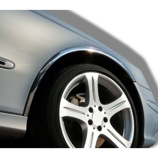 Накладки на арки (4 шт, нержавейка) Mercedes E-сlass W211 2002-2009 гг. фото 1