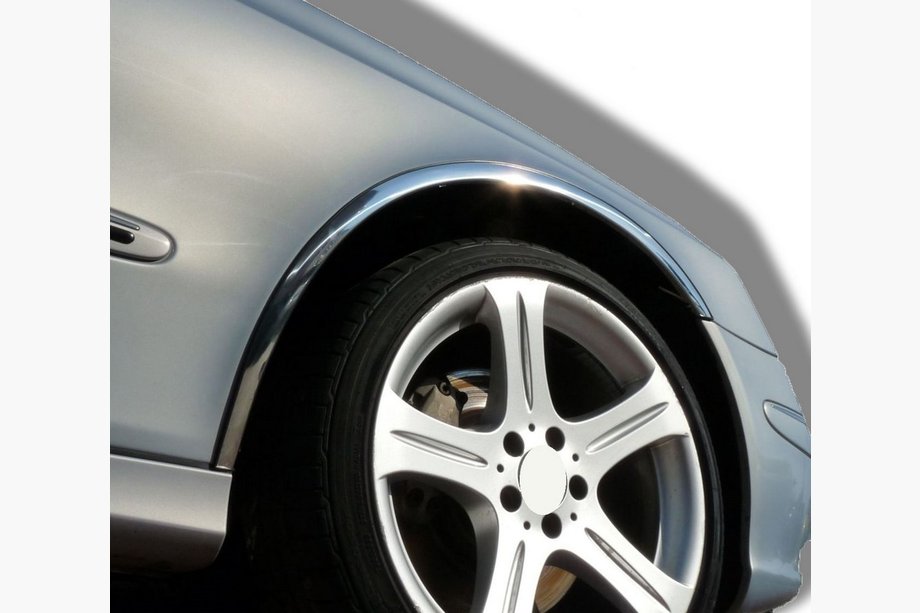 Mercedes E-class W211 2002-2009 гг. Накладки на арки (4 шт, нержавейка) Фото 1