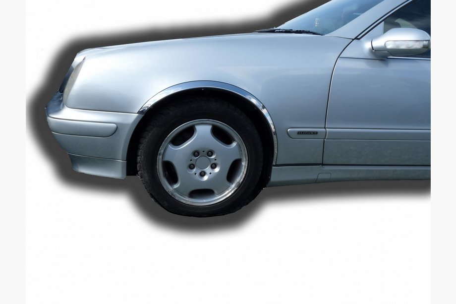Mercedes CLK W208 1997-2002 гг. Накладки на арки (4 шт, нержавейка) Image