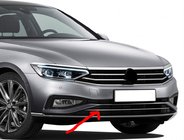 Volkswagen Passat B8 2015-2023 гг. Верхняя накладка на бампер (2019+, 1 шт, нержавейка) фото 1