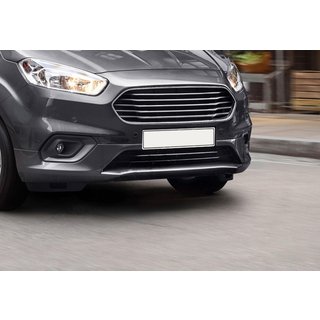 Накладки на задний бампер из нержавеющей стали OmsaLine (2018↗, 2 шт) Ford Courier 2014-2023 гг. фото 1