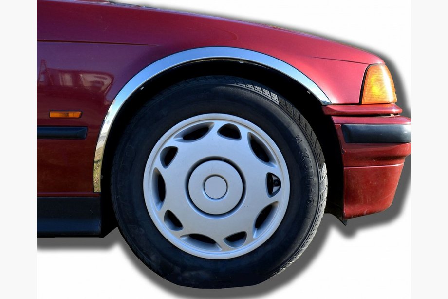 BMW 3 серия E36 1990-2000 гг. Накладки на арки из нержавейки (4 шт) Image