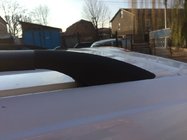 Mercedes Viano 2004-2014 гг. Рейлинги черные ELITE (пластиковая ножка) Короткая База (Compact) фото 6