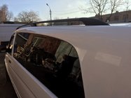 Mercedes Viano 2004-2014 гг. Рейлинги черные ELITE (пластиковая ножка) Короткая База (Compact) фото 9