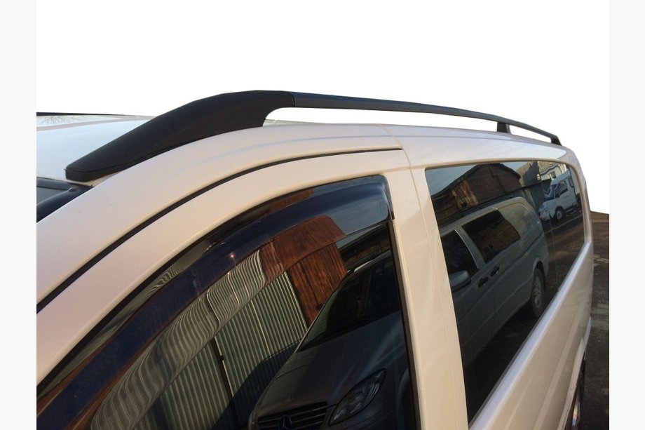 Mercedes Vito/V-class W447 2014- гг. Черные рейлинги DDU (пластиковые ножки) Image