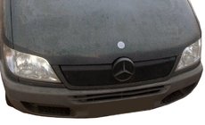 Mercedes Sprinter W901/902/903/904/905 1995–2006 гг. Зимняя накладка на решетку радиатора 1995-2000, Матовый фото 3