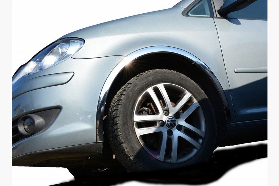 Volkswagen Touran 2003-2010 гг. Накладки на арки (4 шт, нержавейка) 2003-2006 Image