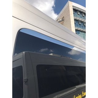 Верхние Молдинги Окон Нержавейка Volkswagen Crafter 2006-2016 гг. фото 4