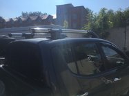 Mitsubishi L200 2006-2015 гг. Серые рейлинги (с поперечинами) фото 2