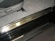 Mitsubishi Pajero Sport 1996-2007 гг. Накладки на пороги Natanko (нержавейка) Premium - лента 3M, 0.8мм фото 1
