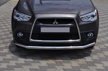 Mitsubishi ASX 2010-2023 гг. Передняя защита ST008 (нержавейка) фото 1