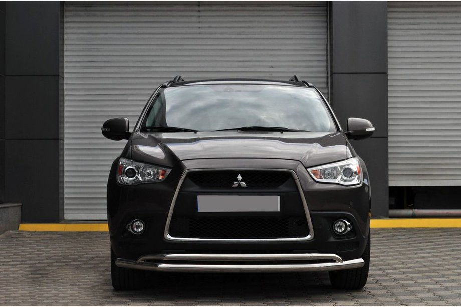 Mitsubishi ASX 2010-2023 гг. Передняя защита ST017 (нержавейка) Image