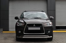 Mitsubishi ASX 2010-2023 гг. Передняя защита ST017 (нержавейка) фото 1