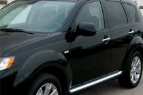 Mitsubishi Outlander 2006-2012 гг. Накладки на ручки Omsa (4шт, нержавейка) фото 1