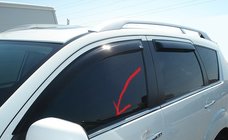 Mitsubishi Outlander 2006-2012 гг. Окантовка Окон фото 1