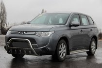 Mitsubishi Outlander 2012-2021 гг. Кенгурятник WT004 (нержавейка) фото 1