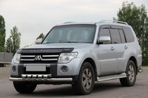 Mitsubishi Pajero Wagon IV 2006-2021 гг. Передняя защита ST015 (нержавейка) фото 3