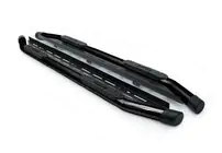 Nissan Navara 2006-2015 гг. Боковые Подножки Amazon Black (2 шт., черные) фото 2