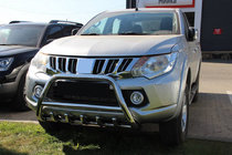Mitsubishi L200 2015-2024 гг. Кенгурятник WT003 (нержавейка) фото 6