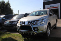 Mitsubishi L200 2015-2024 гг. Кенгурятник WT003 (нержавейка) фото 5