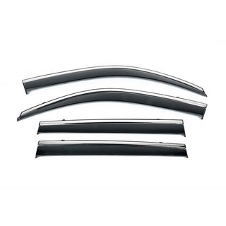 Ветровики с хромированным молдингом Niken Luxury (4 шт) BMW X6 G06 2019–2027 гг. фото 2