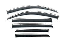 Lexus GX460 2009-2023 гг. Ветровики с хромированным молдингом Niken Luxury (6 шт) фото 2