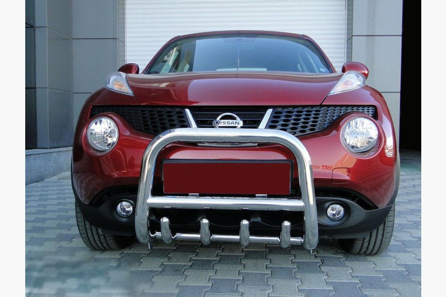 Nissan Juke 2010-2019 гг. Кенгурятник QT006 (нержавейка) Image