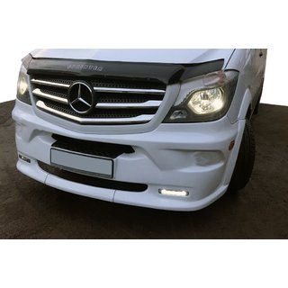 Накладка на передний бампер LED (Модель 2013↗) Mercedes Sprinter W906 2006–2018 гг. фото 2