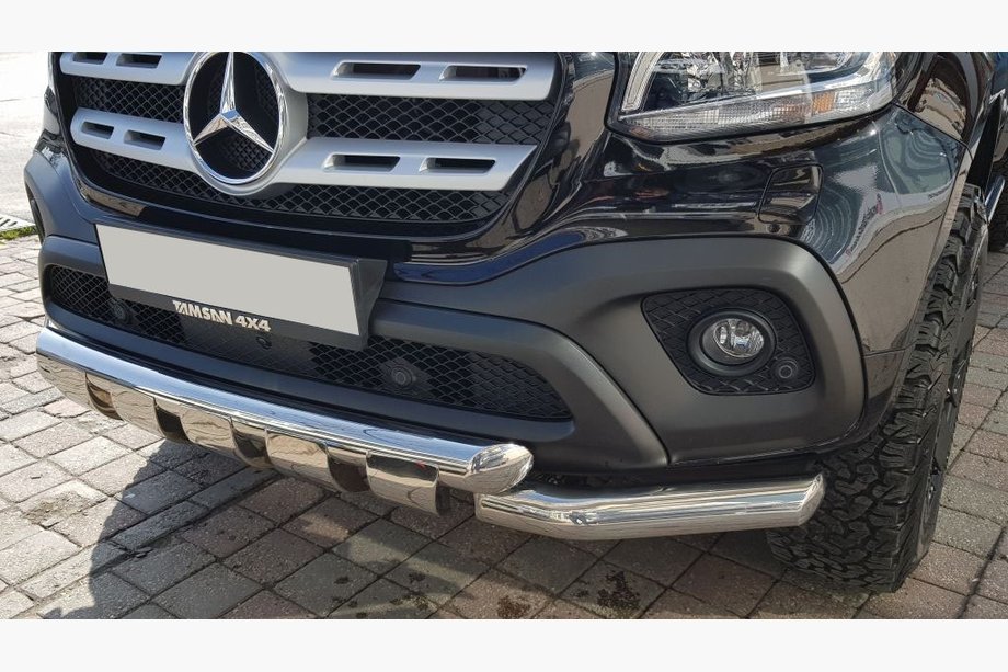 Mercedes X class 2017-2020 гг. Передняя защита Gronder (нерж, 70мм) Image
