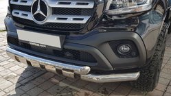 Mercedes X class 2017-2020 гг. Передняя защита Gronder (нерж, 70мм) фото 1