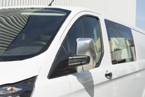 Ford Custom 2013-2022 гг. Накладки на Зеркала Серый Мат (2 шт., Пластик) фото 3