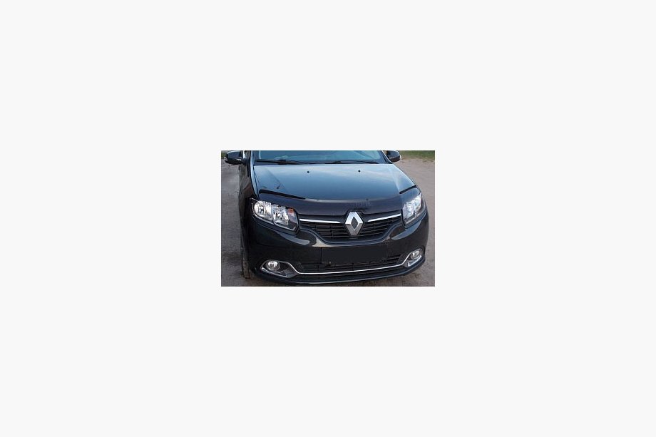 Renault Logan II 2013-2022 гг. Дефлектор капота (ANV) Image