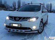 Nissan Murano 2008-2014 гг. Передняя защита ST015 (нержавейка) фото 4