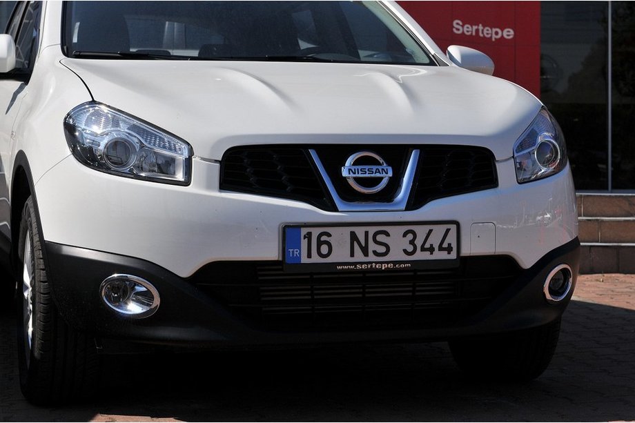 Nissan Qashqai 2010-2014 гг. Окантовки противотуманных фар с углублением (2 шт, пластик) Фото 9