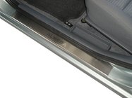 Nissan Almera B10 Classic 2006-2012 гг. Накладки на Пороги Nataniko (4 шт., Нержавейка) Premium - лента 3M, 0.8 мм фото 1