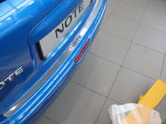 Nissan Note 2004-2012 гг. Накладка на задний бампер Nataniko (2005-2007, нержавейка) фото 1