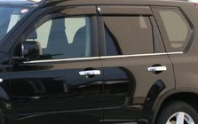 Nissan X-trail T31 2007-2014 гг. Окантовка окон нержавейка OmsaLine - Итальянская Нержавейка фото 1